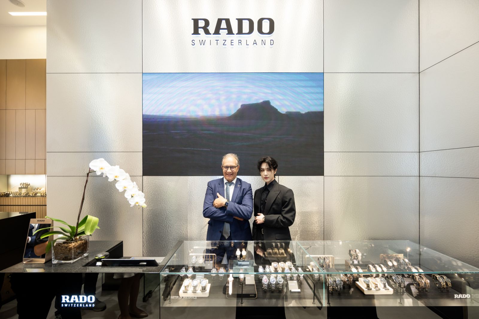 Adrian Bosshard, Rado CEO with Hakken