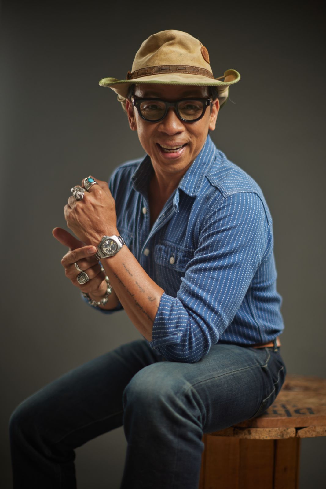 Kim Atienza and his favourite watch at the moment: a vintage Rolex Explorer II 1655, also known as the Steve McQueen Rolex (Photo: Wesley Villarica)