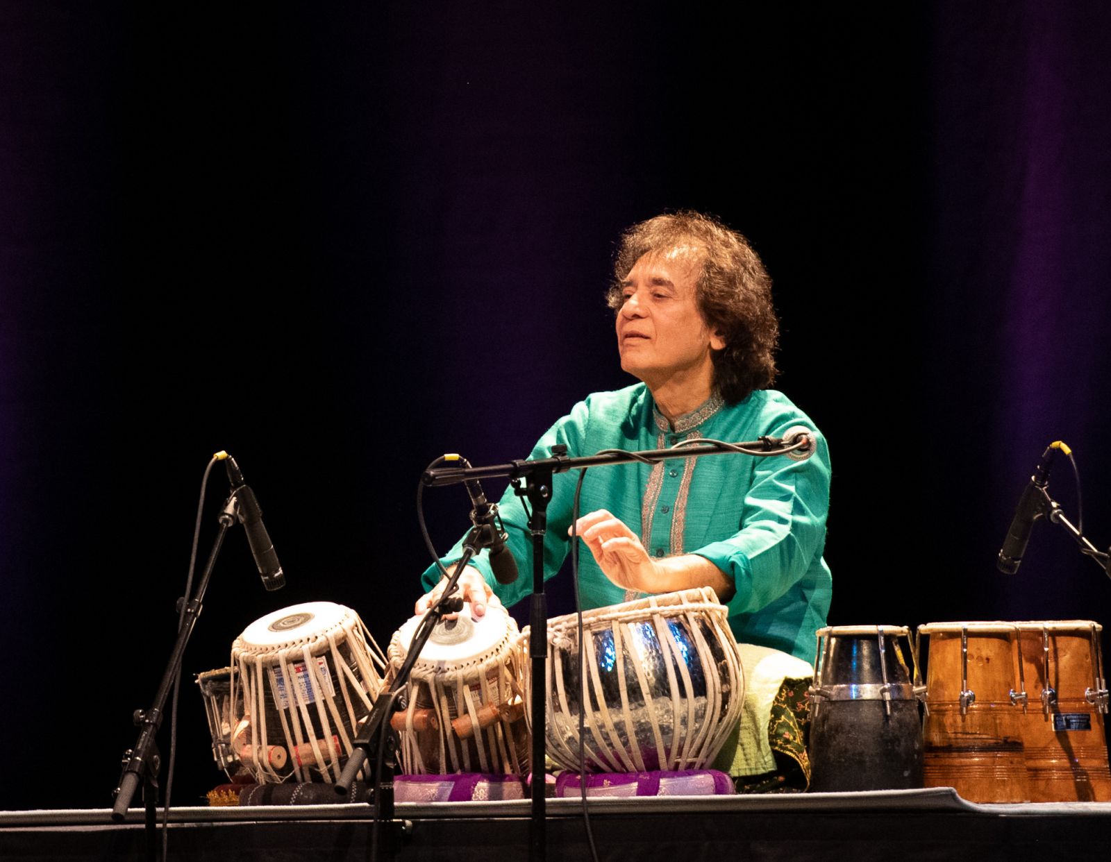 The tabla has been Hussain's companion since he was three (Photo: Vmall Entertainment)
