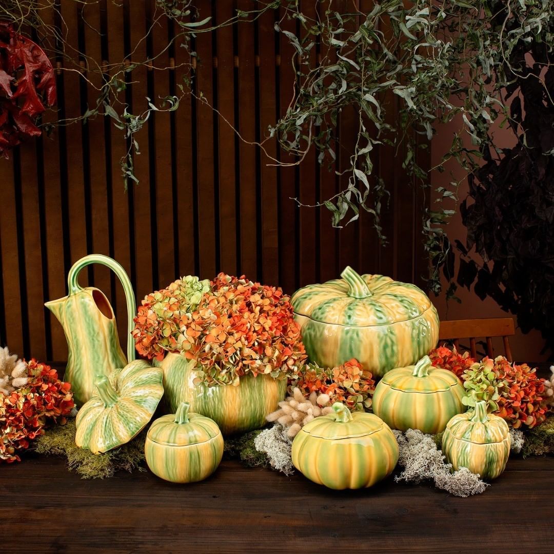 The Pumpkin collection is another one of Bordallo Pinheiro's most iconic series (Photo: Instagram / @bordallopinheiroofficial)