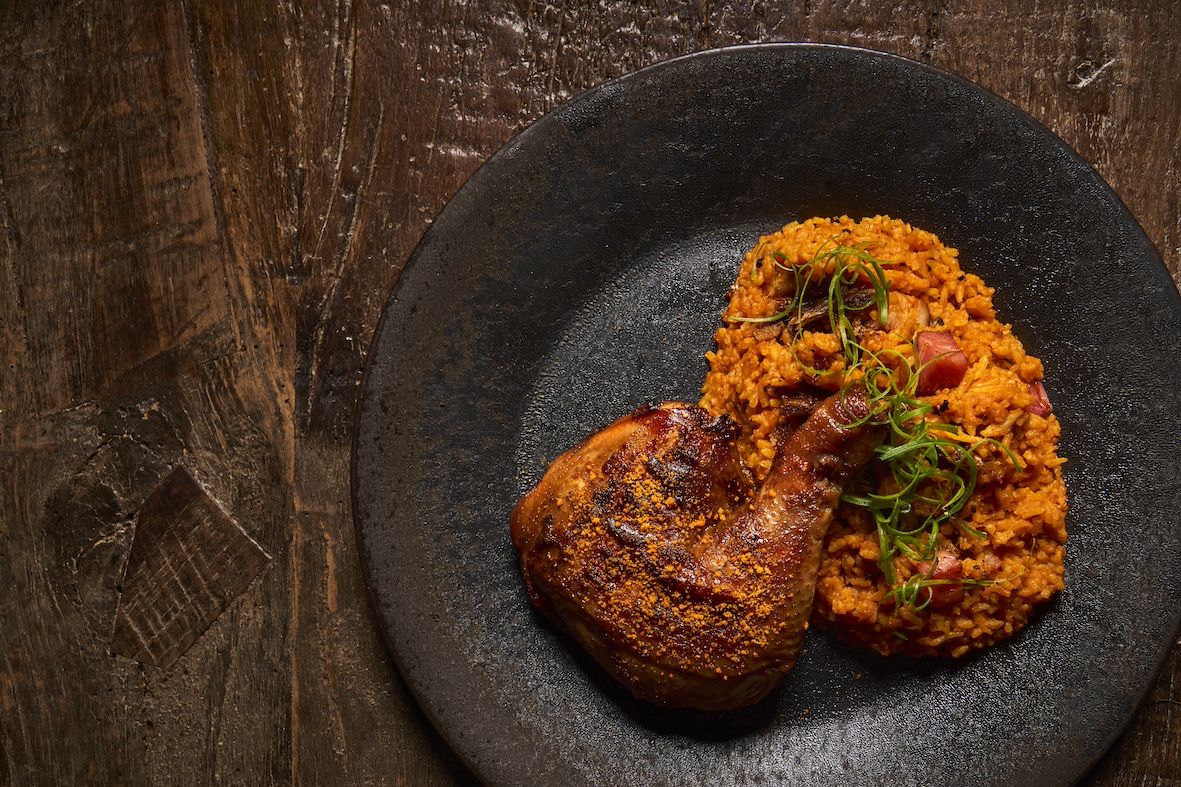 Tamba's signature jollof rice