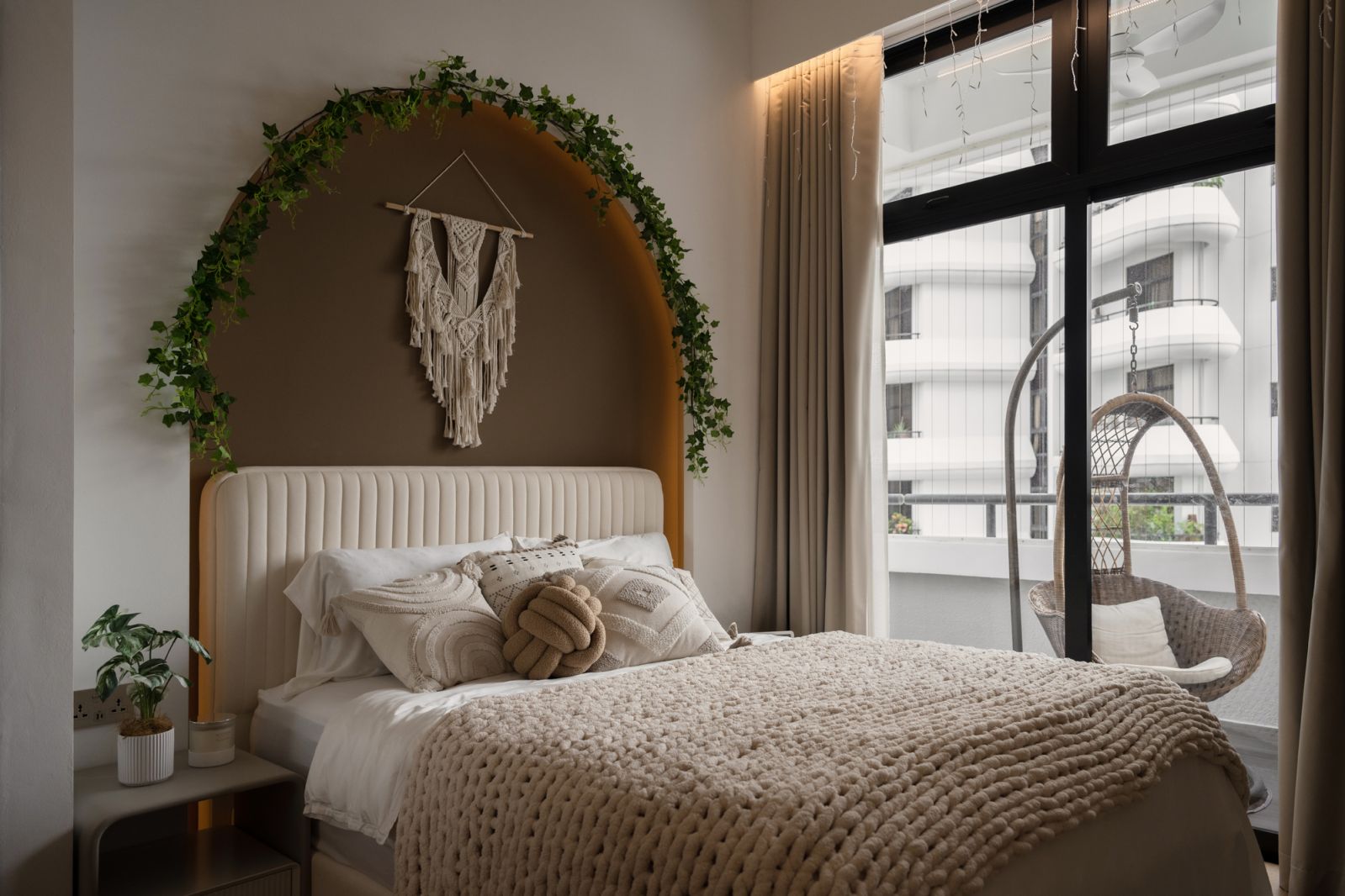 The minimalist style of the Regency Park apartment is enhanced by curated accents