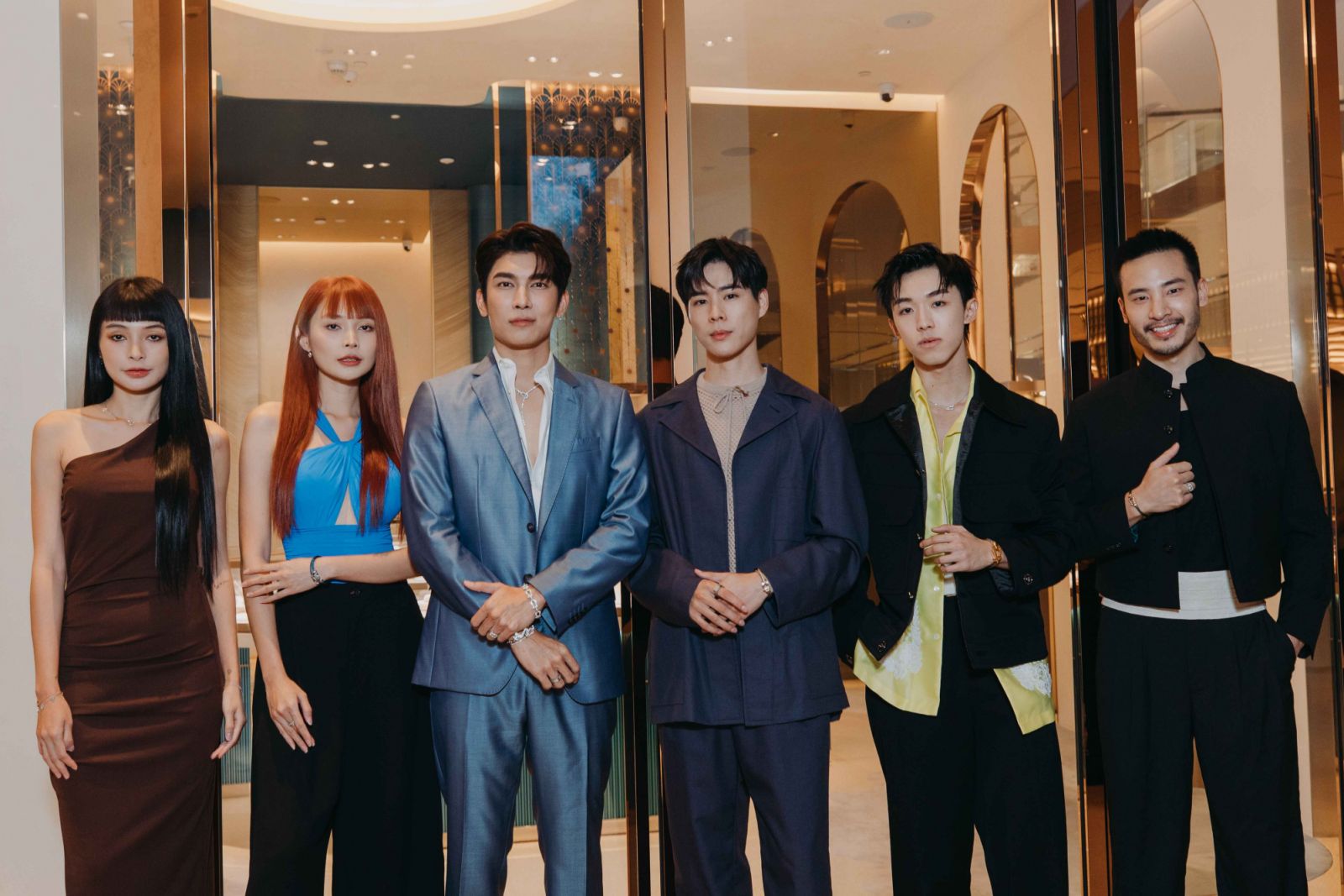 Left to right: Felicia Lee, Fyrone Taylor, Mew Suppasit, Jack Goh, Joe Shiang, Josh Kua