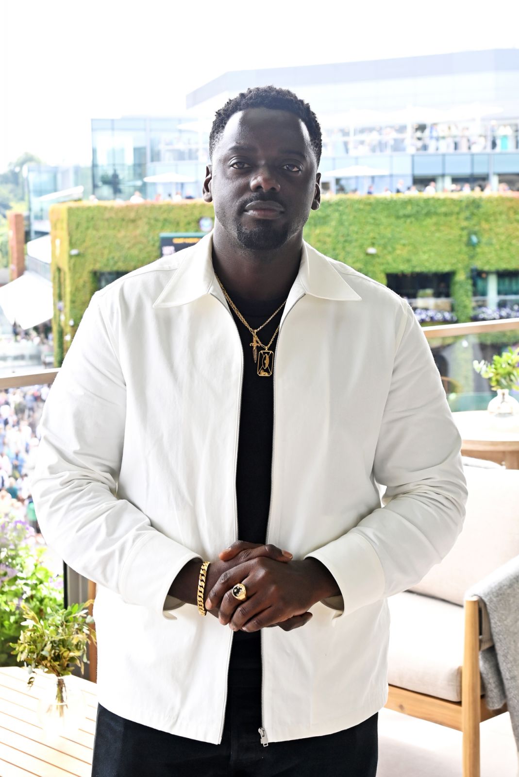 LONDON, ENGLAND: Daniel Kaluuya attends the Men's Semi-Finals during The Championships at Wimbledon as a guest of Range Rover on July 12, 2024 in London, England. Photo by Dave Benett