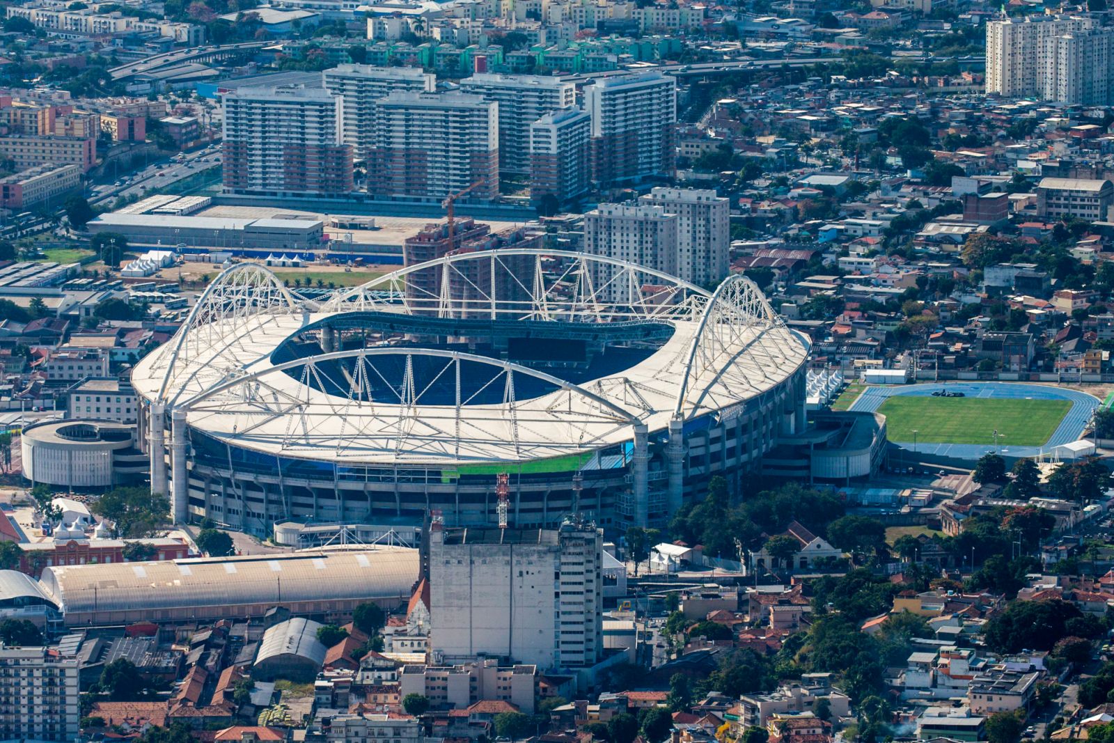 Carlos Porto's Estádio Olímpico João Havelange in  Rio de Janeiro, Brazil (Photo: WikiCommons/Gabriel Heusi/Brasil2016.gov.br)