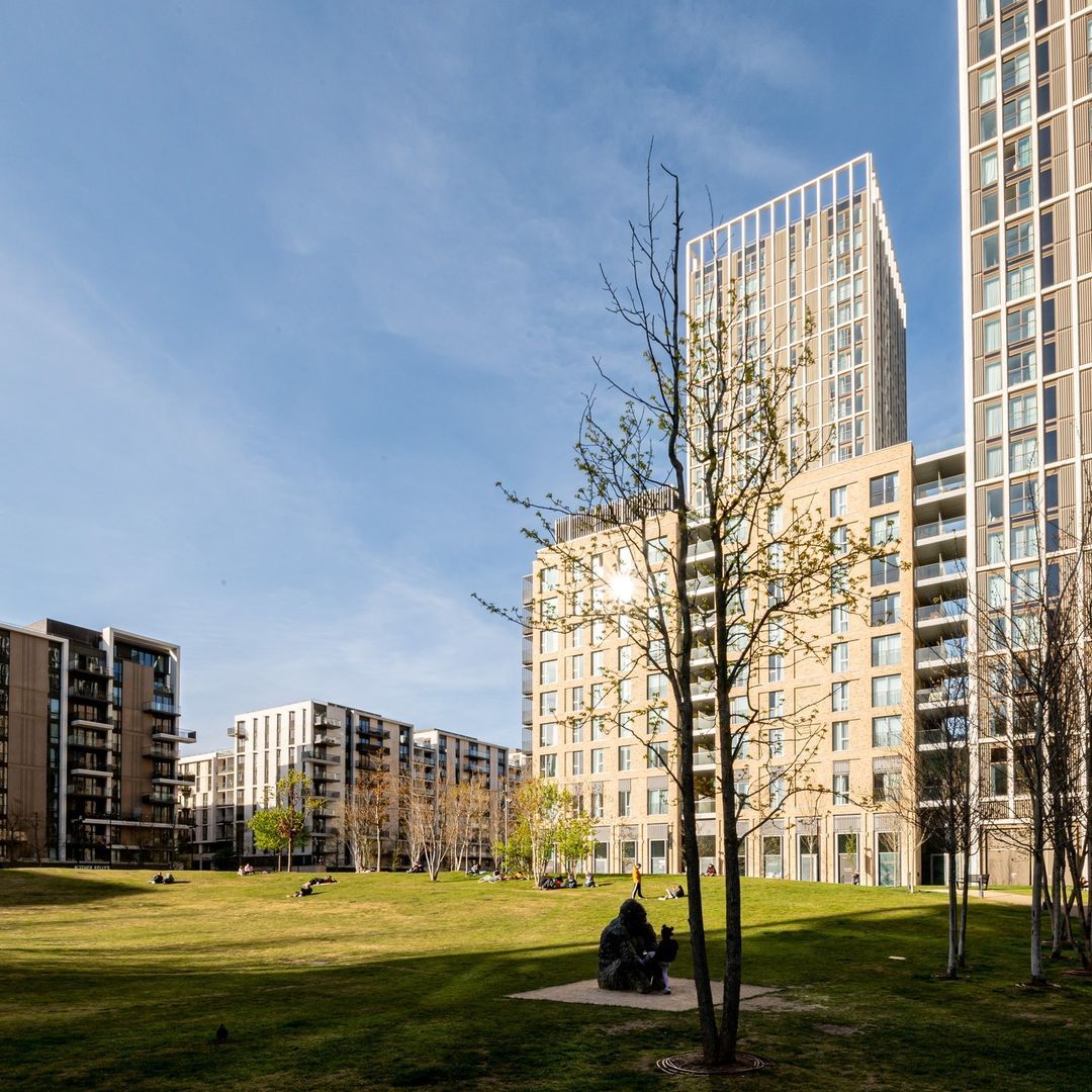 Master-planned by Fletcher Priest Architects, East Village has nearly 3,000 homes including 1,379 for affordable housing (Photo: Instagram / @eastvillageldn)