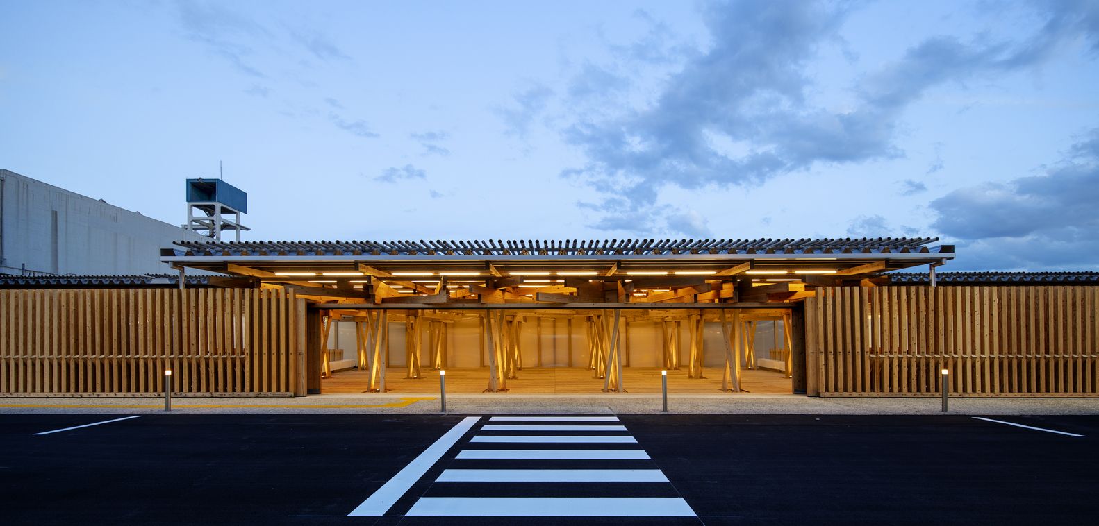 The single-storey Village Plaza is reminiscent of a traditional Japanese porch (Photo: Instagram / @nikkensekkei_global)