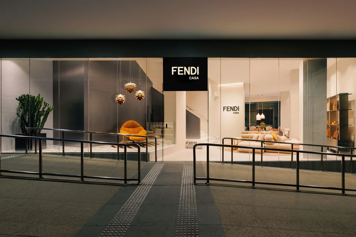 The entrance to Fendi Casa Singapore flagship