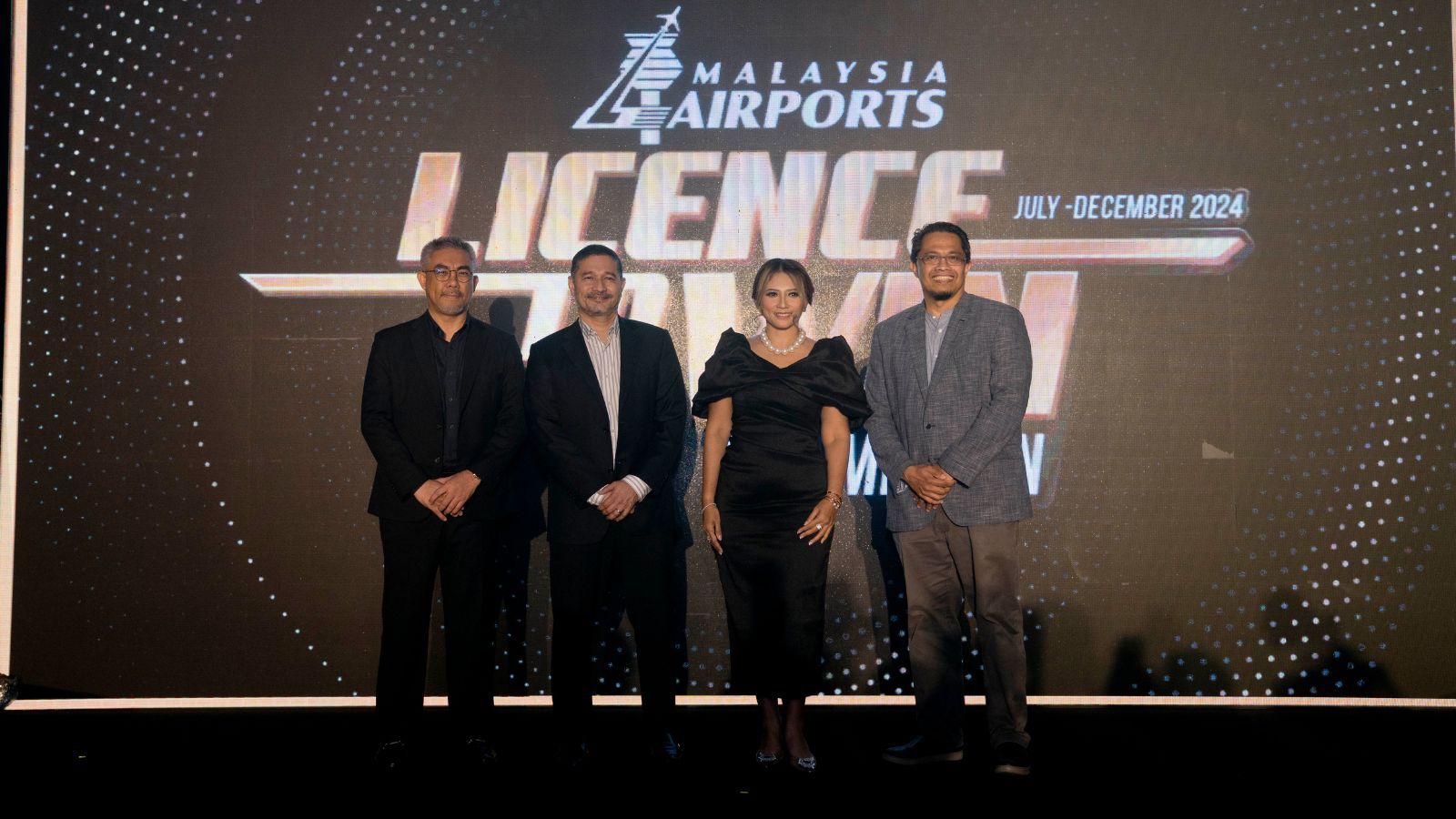 MD Fadzwin Abdul Rahim, General Manager, MA (Niaga); Megat Adrian Wira Mohd Aminuddin, Senior General Manager, Strategy; Hani Ezra Hussin, Senior General Manager, Commercial Services; and Zulhikam Ahmad, General Manager, Commercial Business