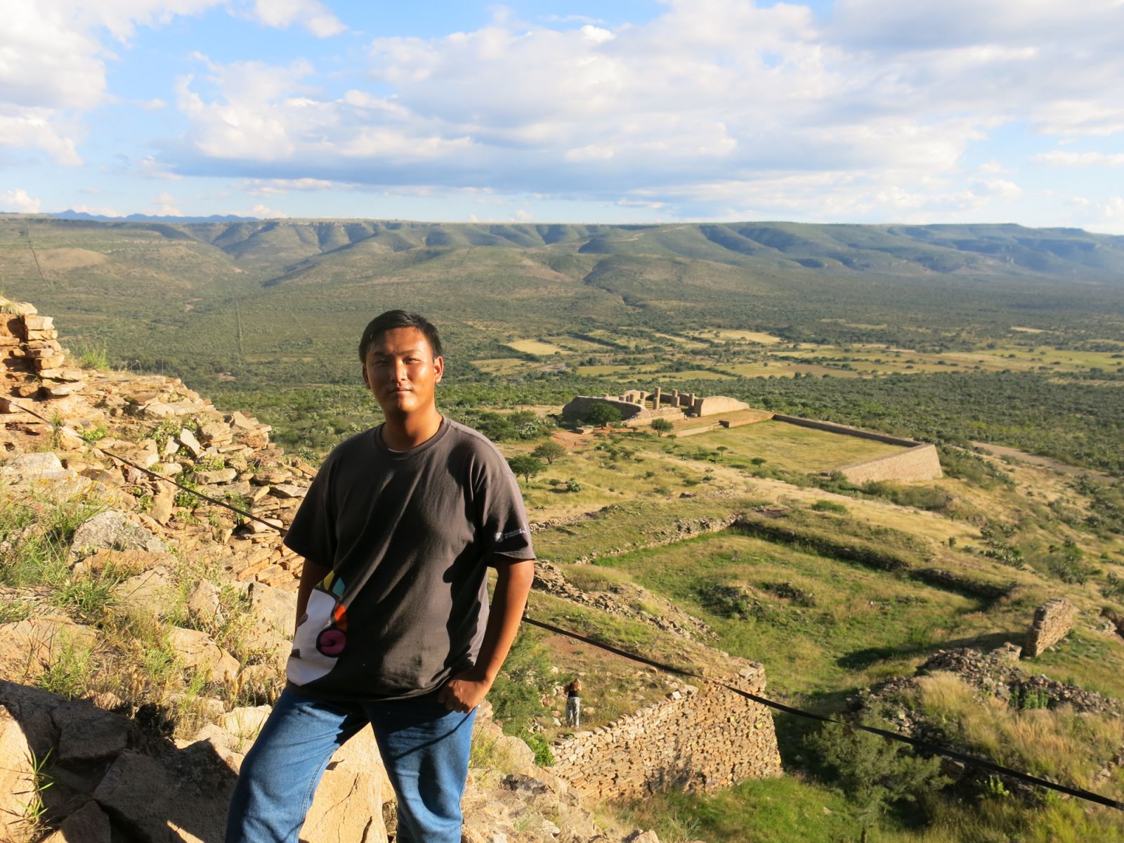Lam poses for a photo in La Quemada, an archeological site related the Mesoamerican civilization in north-central Mexico (Photo: Alfred Lam)