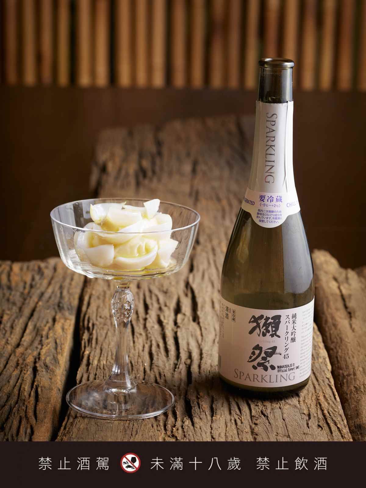 獺祭發泡濁酒45 國際名廚江振誠 酒粕米淇淋 飛花落院