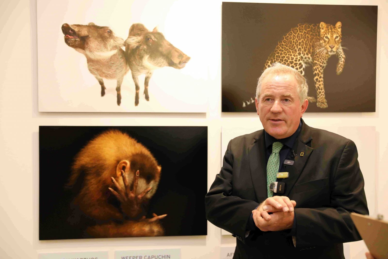 Joel Sartore ในงานเปิดนิทรรศการ National Geographic Photo Ark ที่กรุงเทพฯ