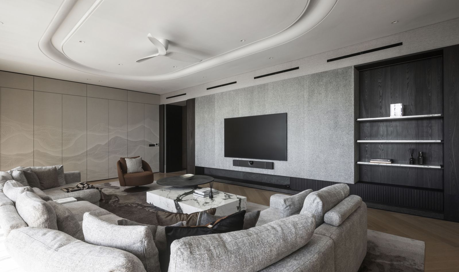 The quietly elegant living room