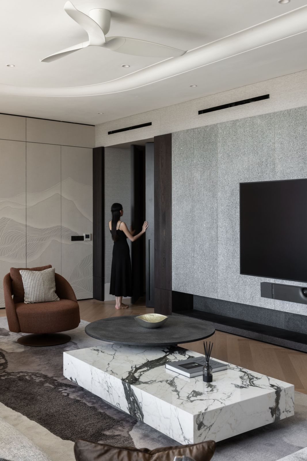 The quietly elegant living room
