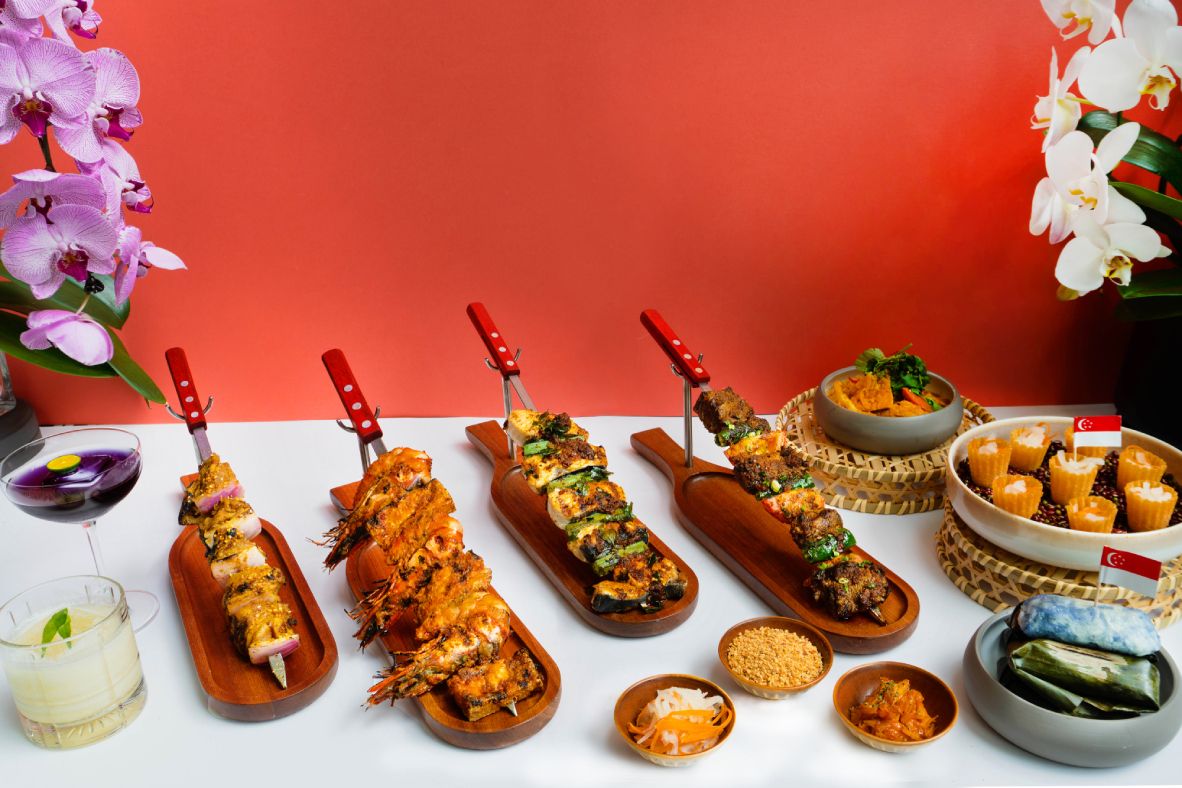 An assortment of Eden Restaurant's National Day skewers (Photo: Eden Restaurant)