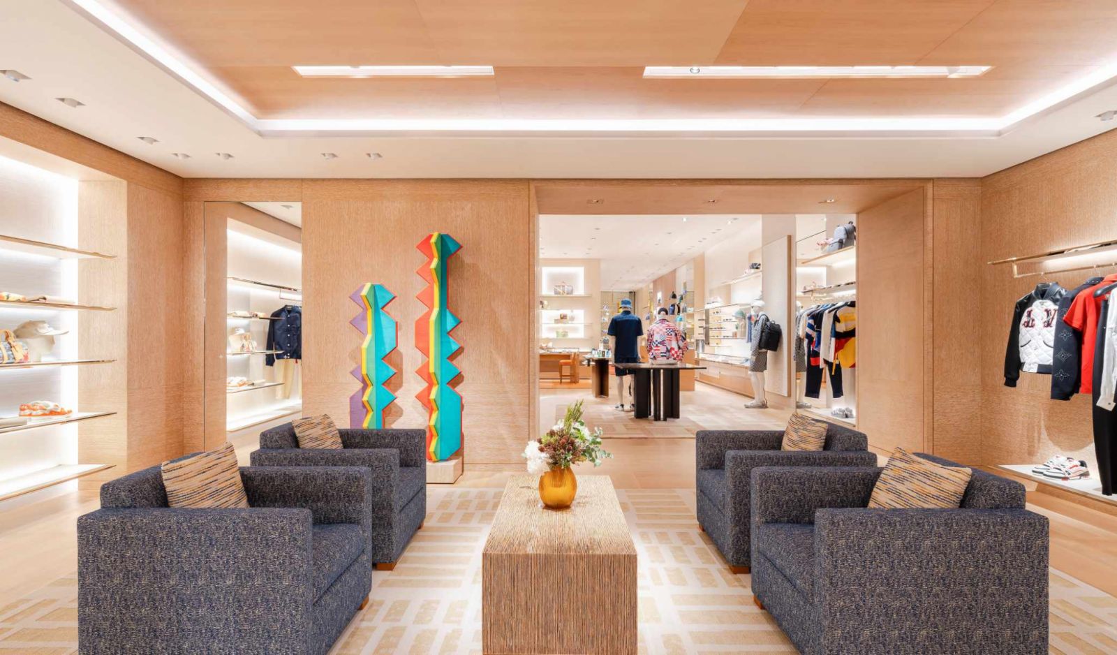 Louis Vuitton Pavilion Kuala Lumpur Men's Ready-to-Wear Area with Red Hongyi Totem Level 2