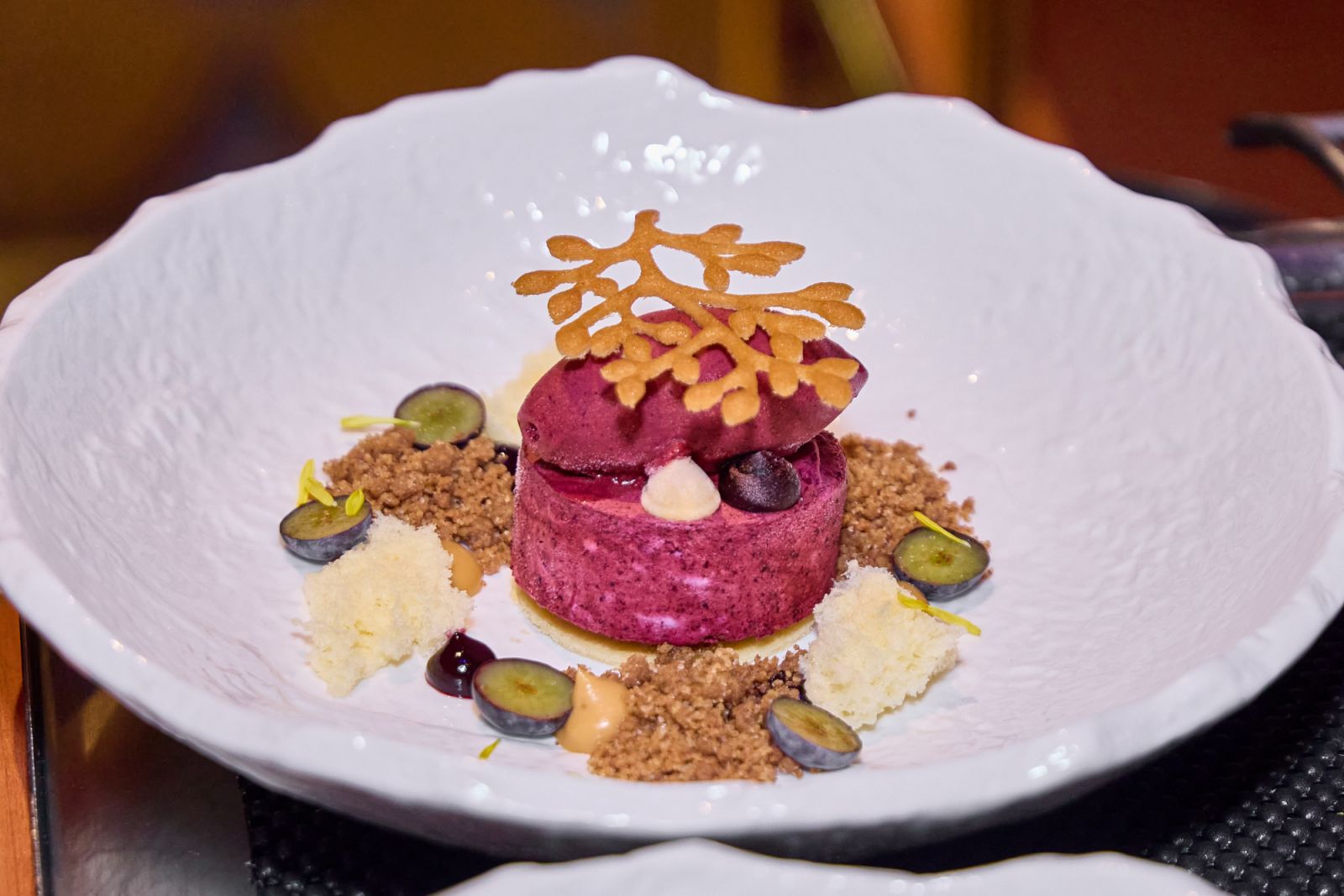 Blueberry delight: a themed dessert fit for the evening