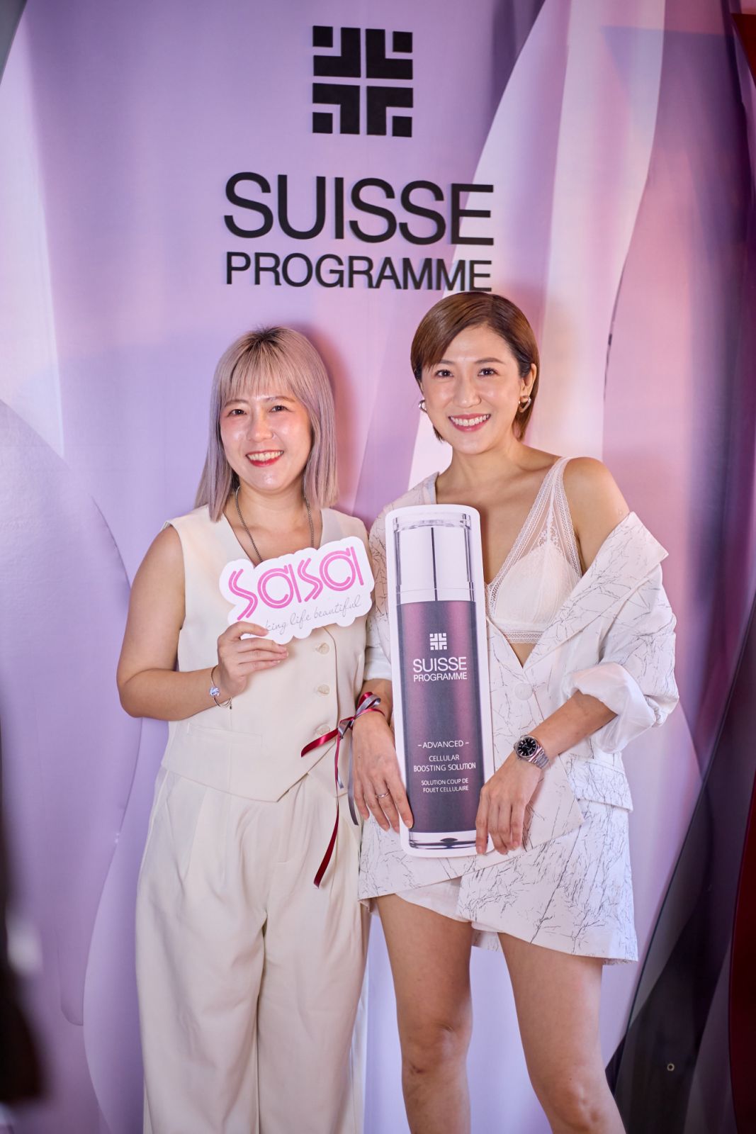 Tan Lay Kuan, Deputy Marketing Director at Hong Kong Sa Sa with Yise