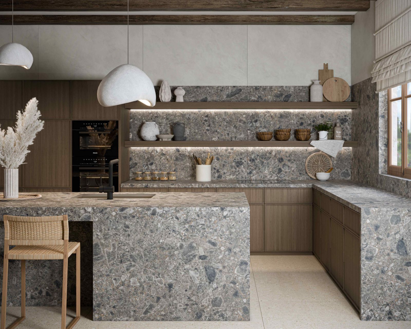 The right countertop can help you achieve a professional yet inviting kitchen environment (Photo: Cosentino)