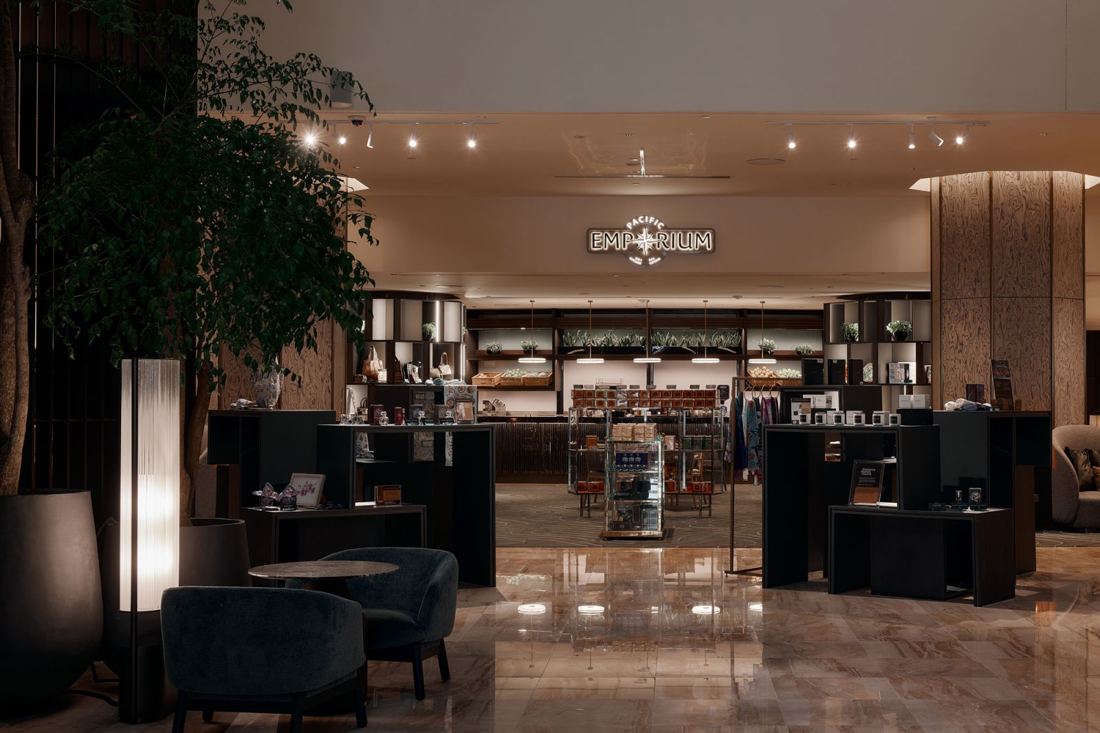 The lobby of Pan Pacific Singapore, designed to go beyond mere aesthetics, weaving Singapore’s heritage into every element