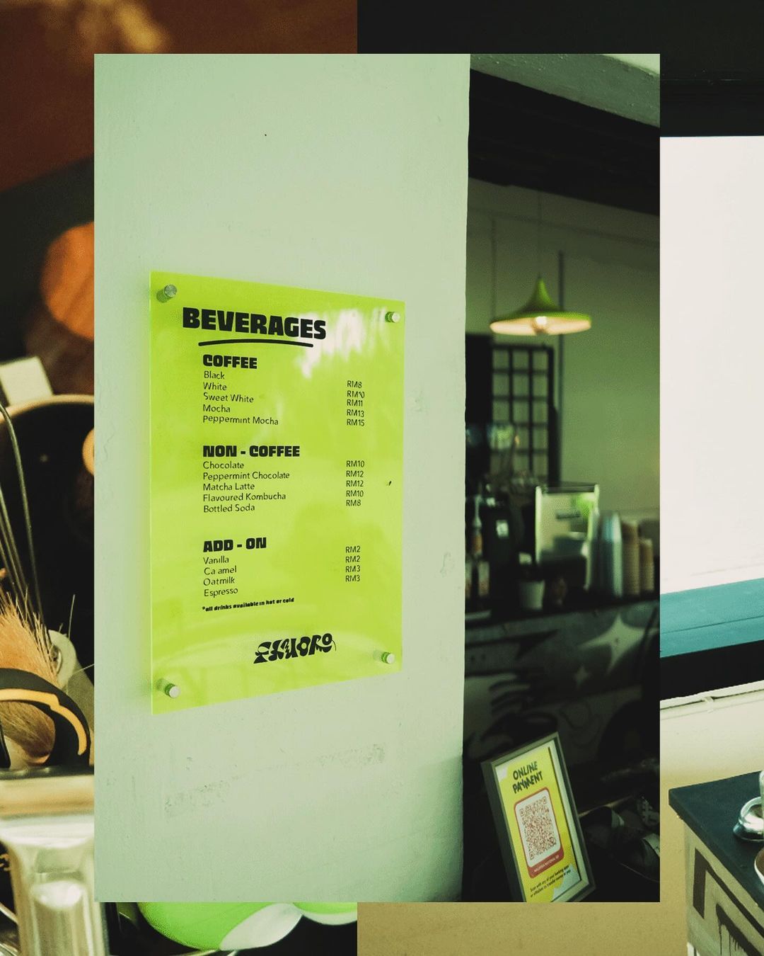 Fluoro’s menu (Photo: Instagram / @fluoro.bevs)