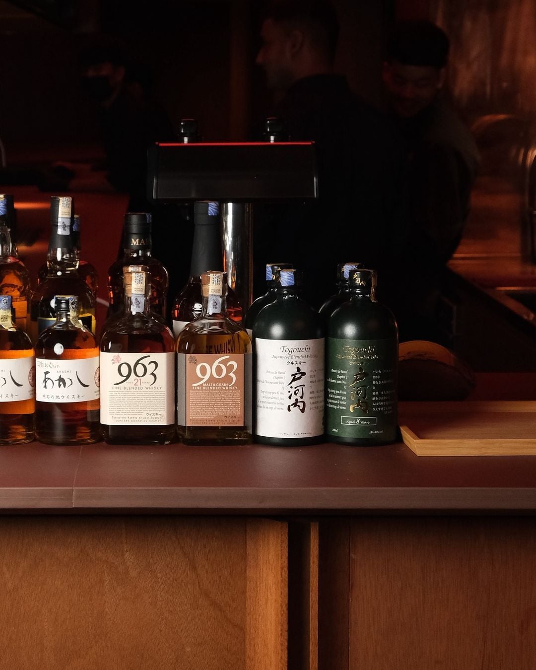 The spirit selection at Tanba Japanese BBQ (Photo: Instagram / @tanba.trx)
