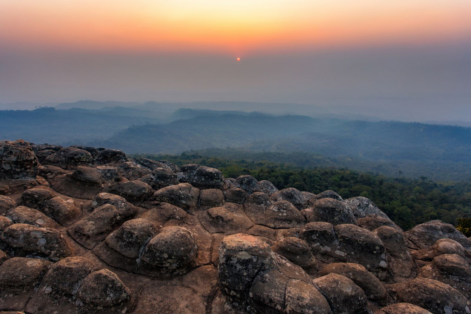 Laan Hin Pum Viewpoin at Phu Hin Rong Kla National Park, Phetchabun Provinces of Thailand.