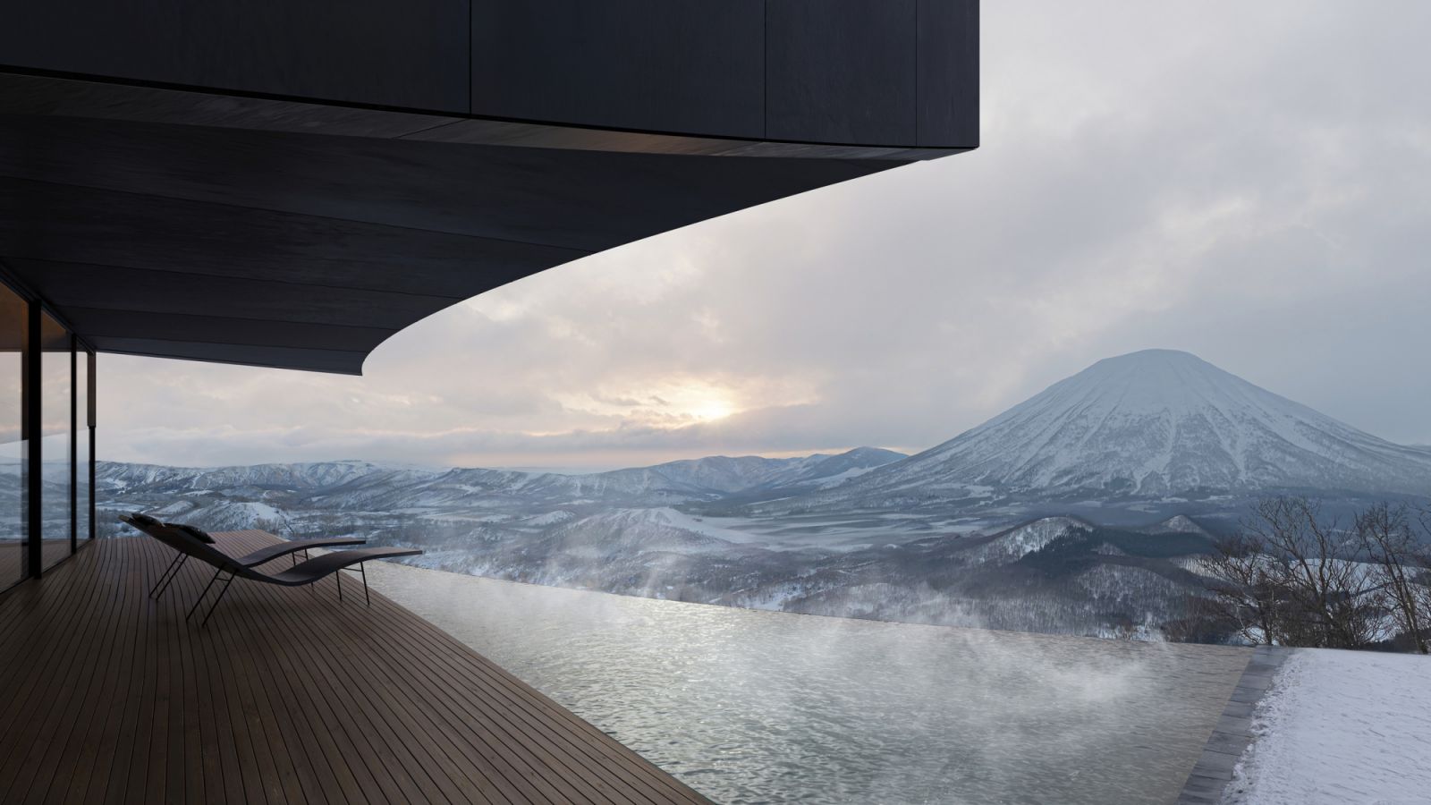 Unimpeded views of the iconic Mount Yotei