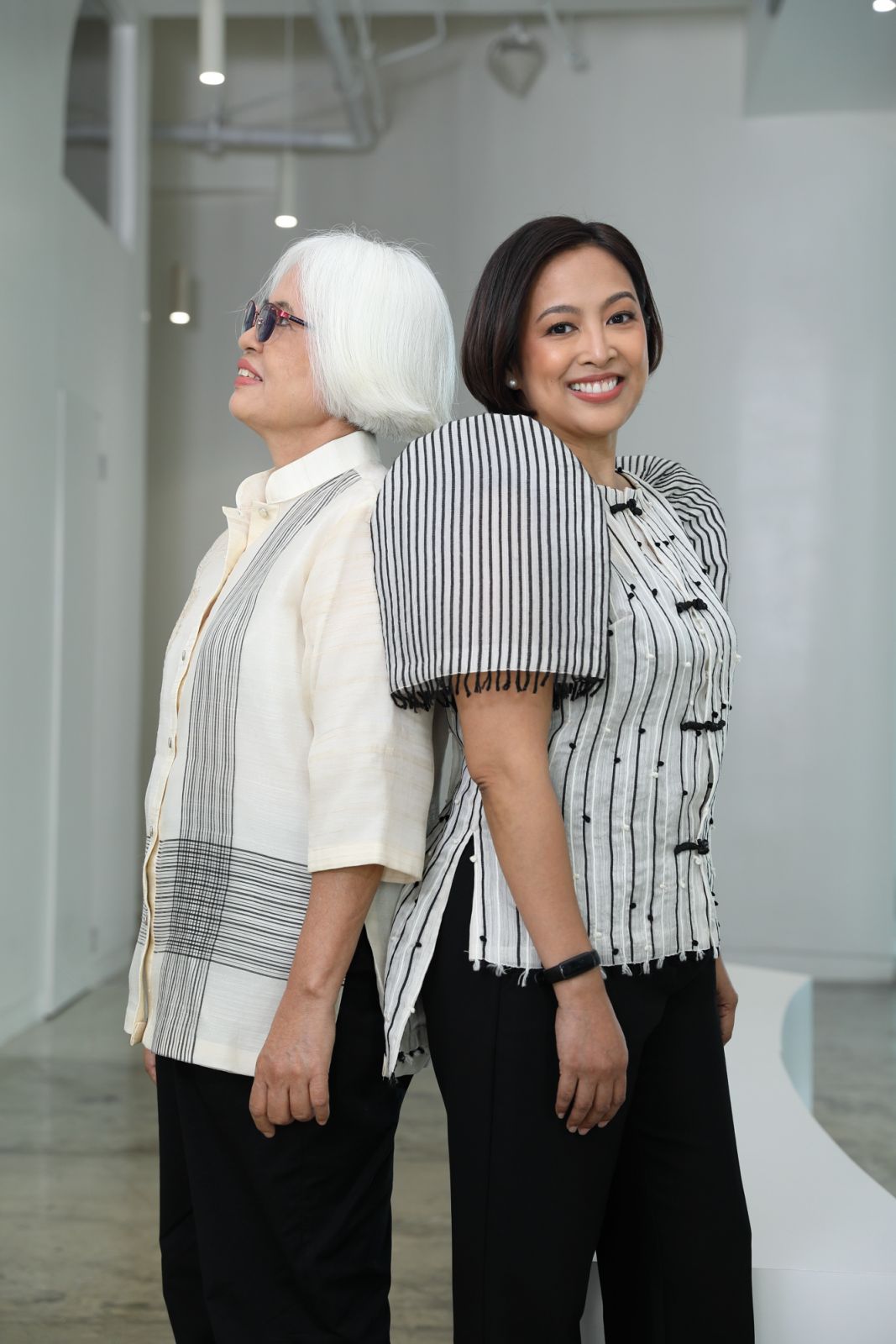 Arlyne Tumbokon and Mayor Abby Binay for La Herminia (Photo: ArteFino)