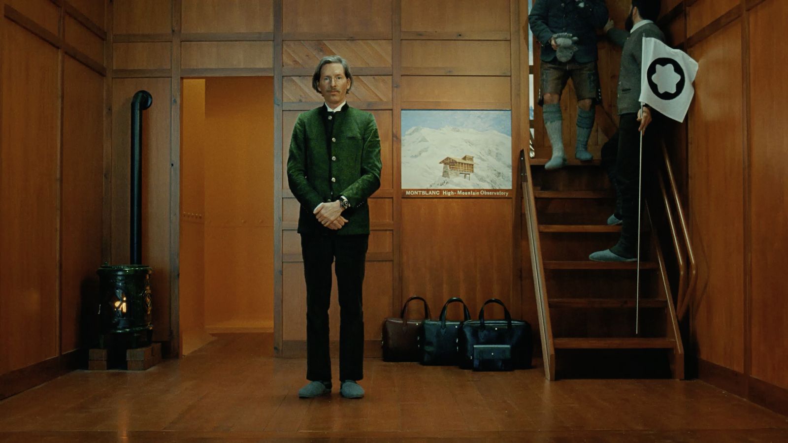 A still of Montblanc Meisterstück's 100th Anniversary campaign film starring, directed and written by Wes Anderson (Photo: Montblanc)
