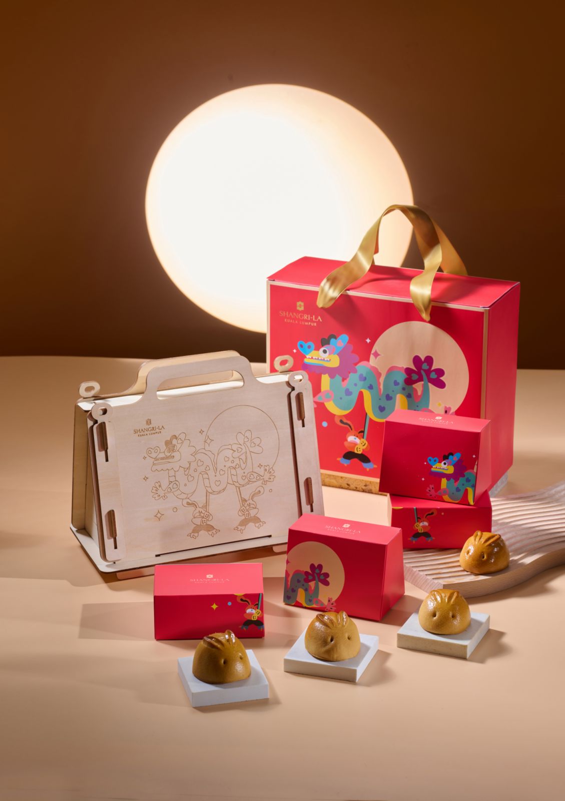 Bunny-shaped baked mooncakes (Photo: Shangri-La Kuala Lumpur)