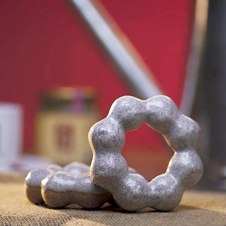 The Ya Kun pon de ring that features a mochi donut infused with traditional sock-brewed coffee (Photo: Instagram / @misterdonut.sg)