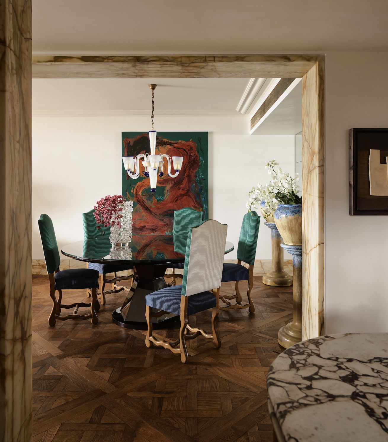 The dining room