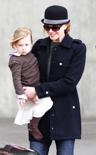NEW YORK - NOVEMBER 17: Actress Nicole Kidman and daughter Sunday Rose Urban are seen on the Streets of Manhattan on November 17, 2010 in New York City. (Photo by Marcel Thomas/FilmMagic)