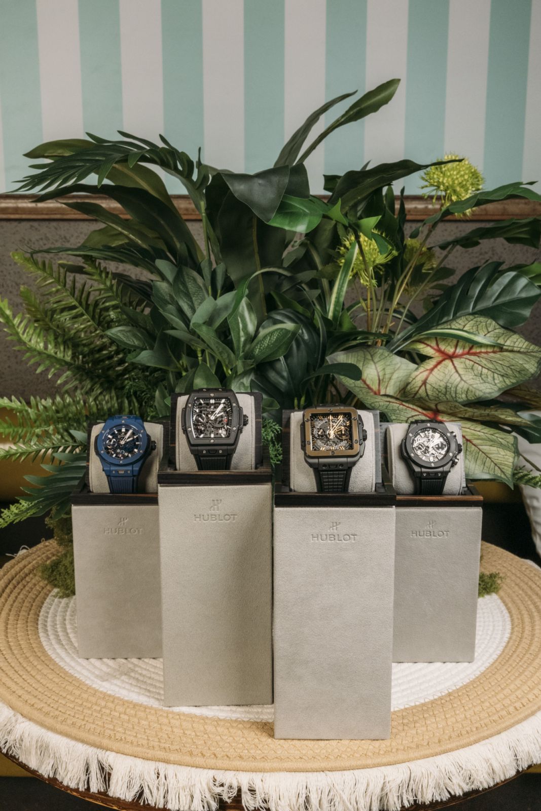 The Hublot watch showcase at the event (Photo: courtesy of Hublot)
