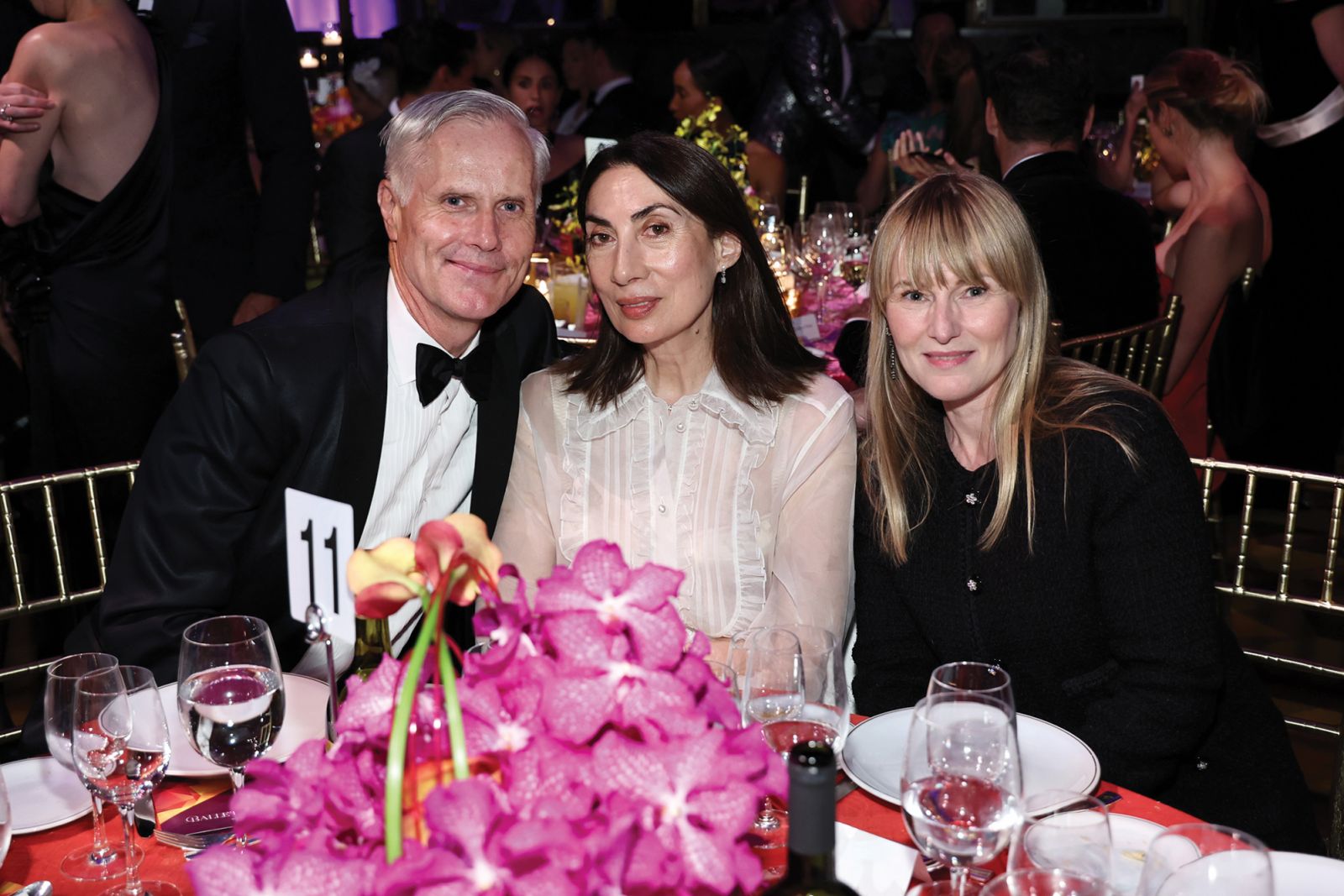 NEW YORK, NEW YORK - MAY 14: (L-R) Malcolm Carfrae, Ahn Duong, and Amy Astley attend the American Ballet Theatre Spring Gala at Cipriani 42nd Street on May 14, 2024 in New York City. (Photo by Jamie McCarthy/Getty Images for American Ballet Theatre)