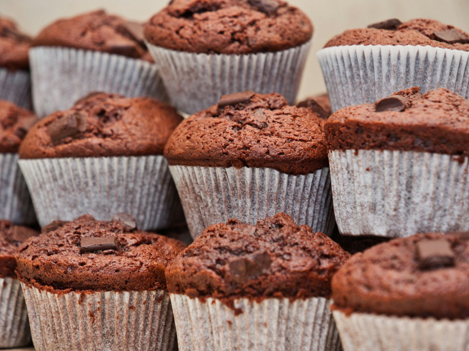 Rows of chocolate muffins (Photo: Unsplash)