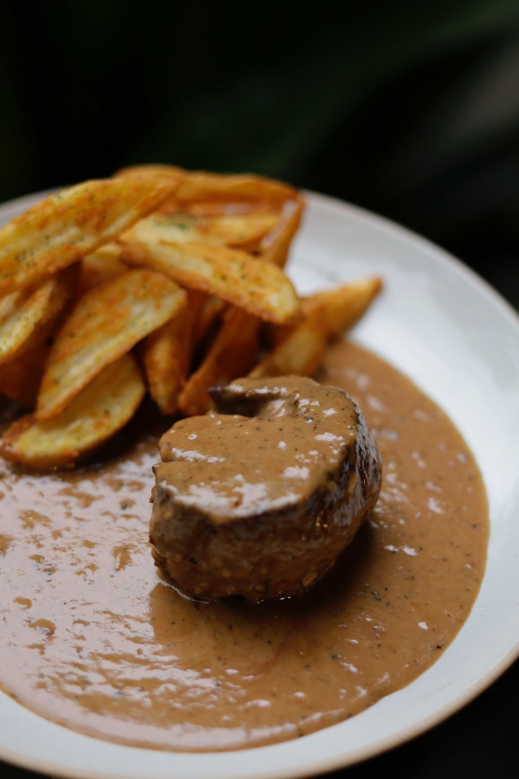 Secret Menu dishes at the best restaurants - Mrs. Saldo’s Steak & Fries with Kampot Peppercorn Sauce.
