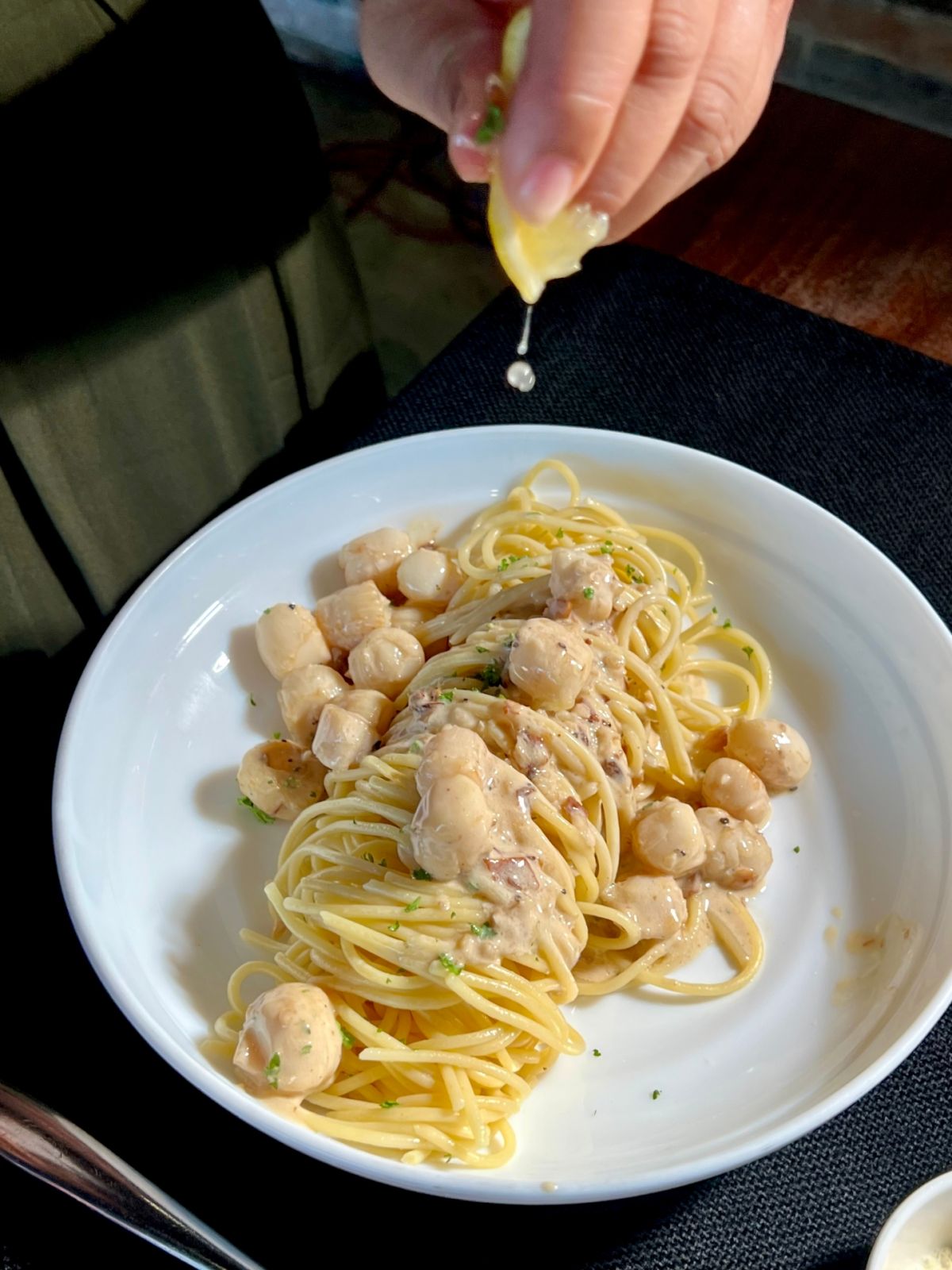 Secret Menu dishes at the best restaurants - Azucarera’s scallops con creama pasta