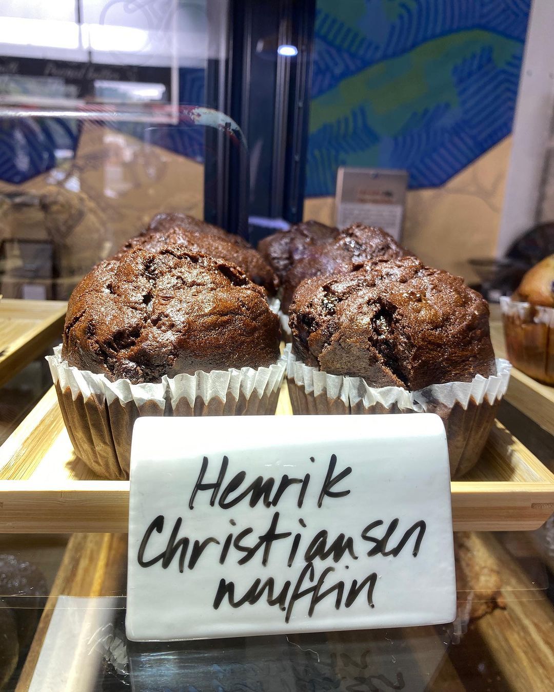 Olympic Village chocolate muffins recreated by a bakery in North Carolina (Photo: Instagram / @onyourbike_nc)