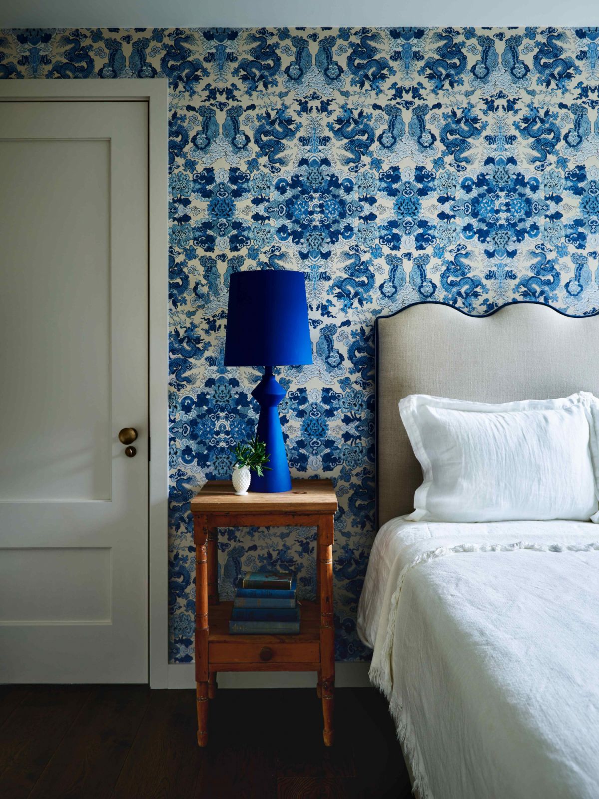 A single piece of fabric or wallpaper would inspire the homeowner