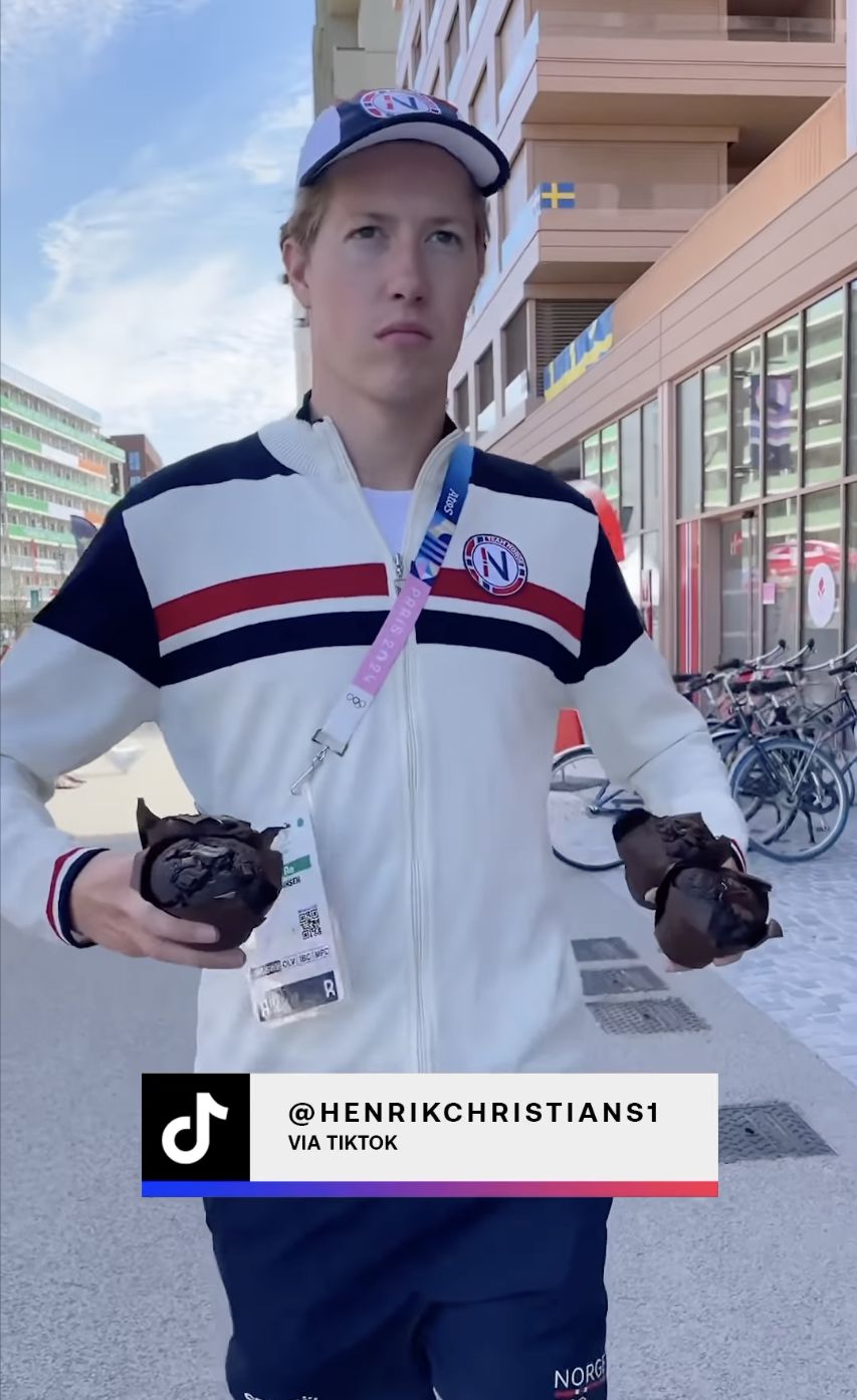 Norwegian swimmer Henrik Christiansen and the gooey-centred chocolate muffin