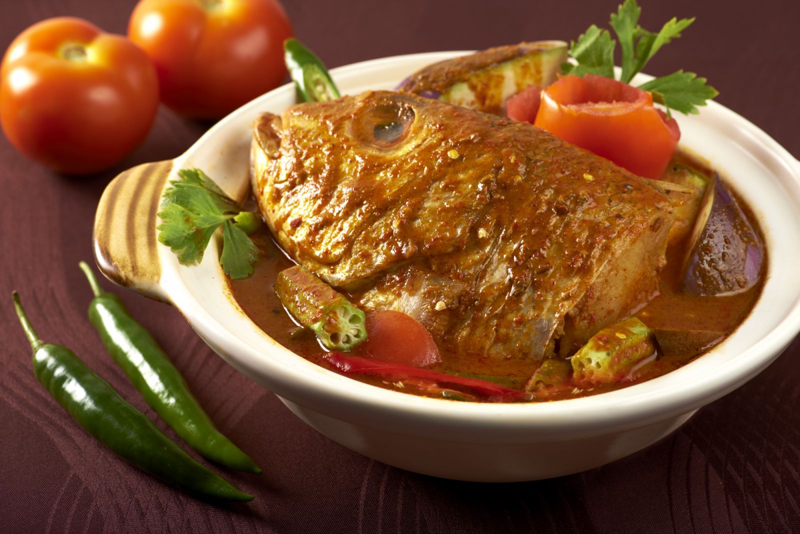 Fish head curry at Samy's Curry