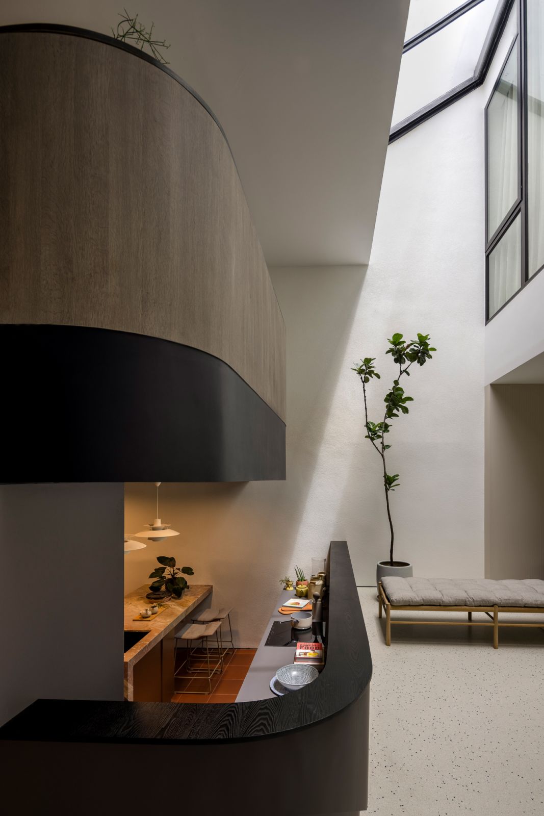 The atrium of Formwerkz Architects' Light House