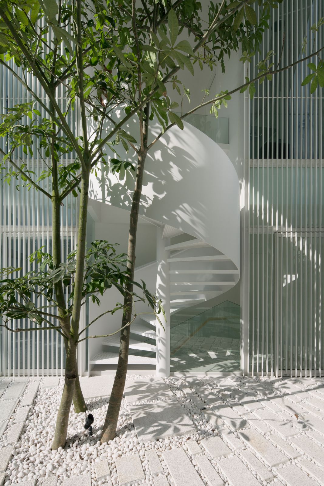 The Park House stairs designed by Formwerkz Architects