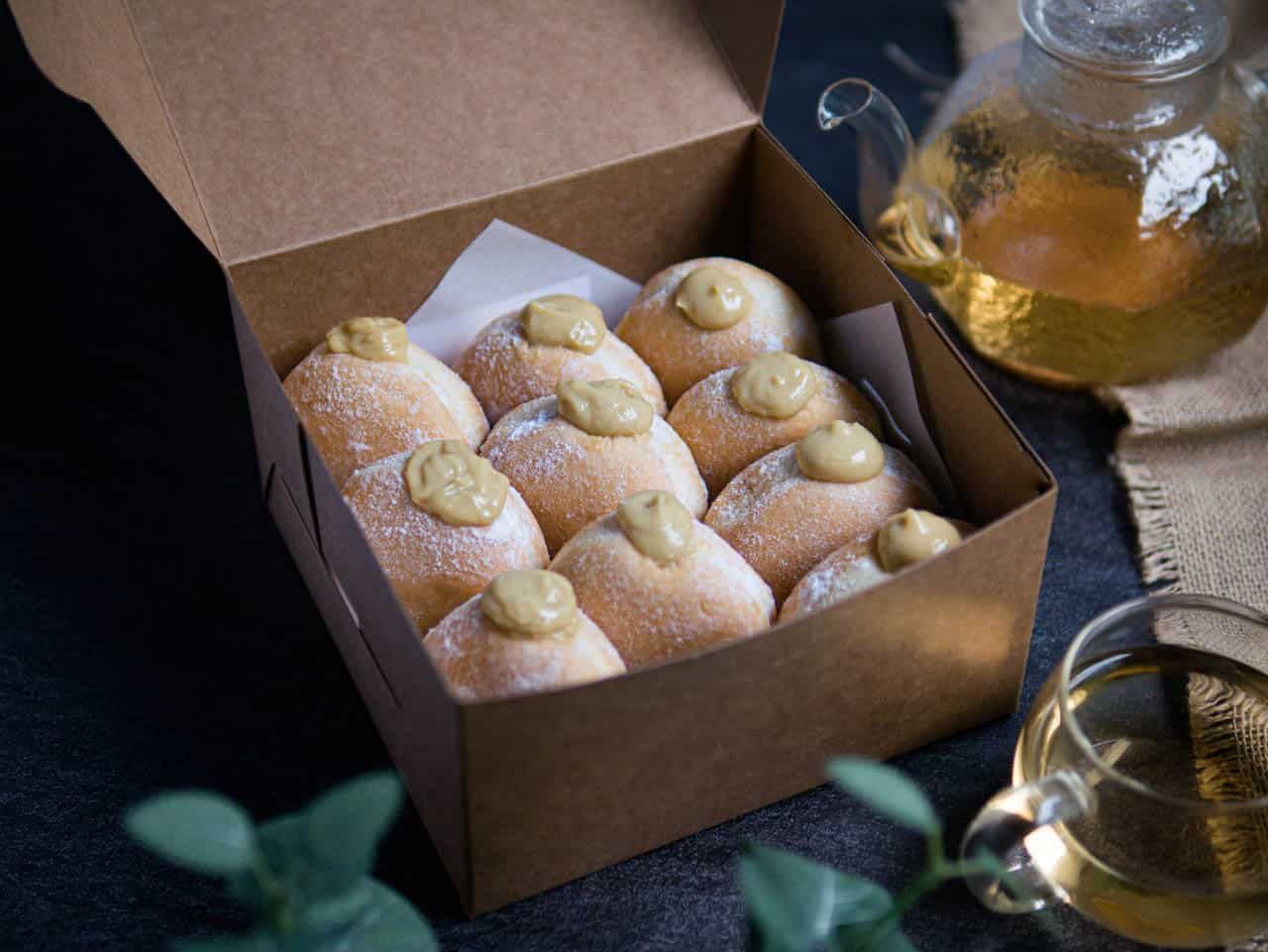 The pillowy soft Durian Pengat donuts fulfils your durian-donut craving with every bite (Photo: Delish) best durian desserts singapore