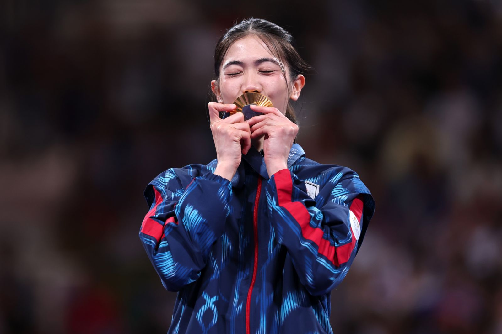 เทนนิส พาณิภัค กับเหรียญทองในการแข่งขันโอลิมปิกฤดูร้อน 2024 ณ กรุงปารีส (ภาพ: Alex Pantling / Getty Images)