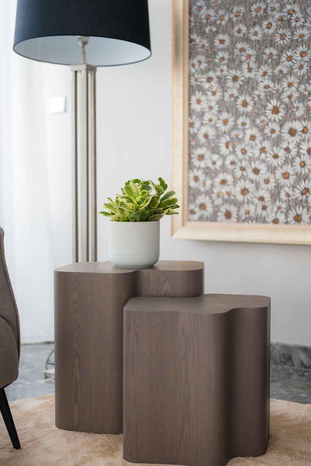 Softly rounded furniture