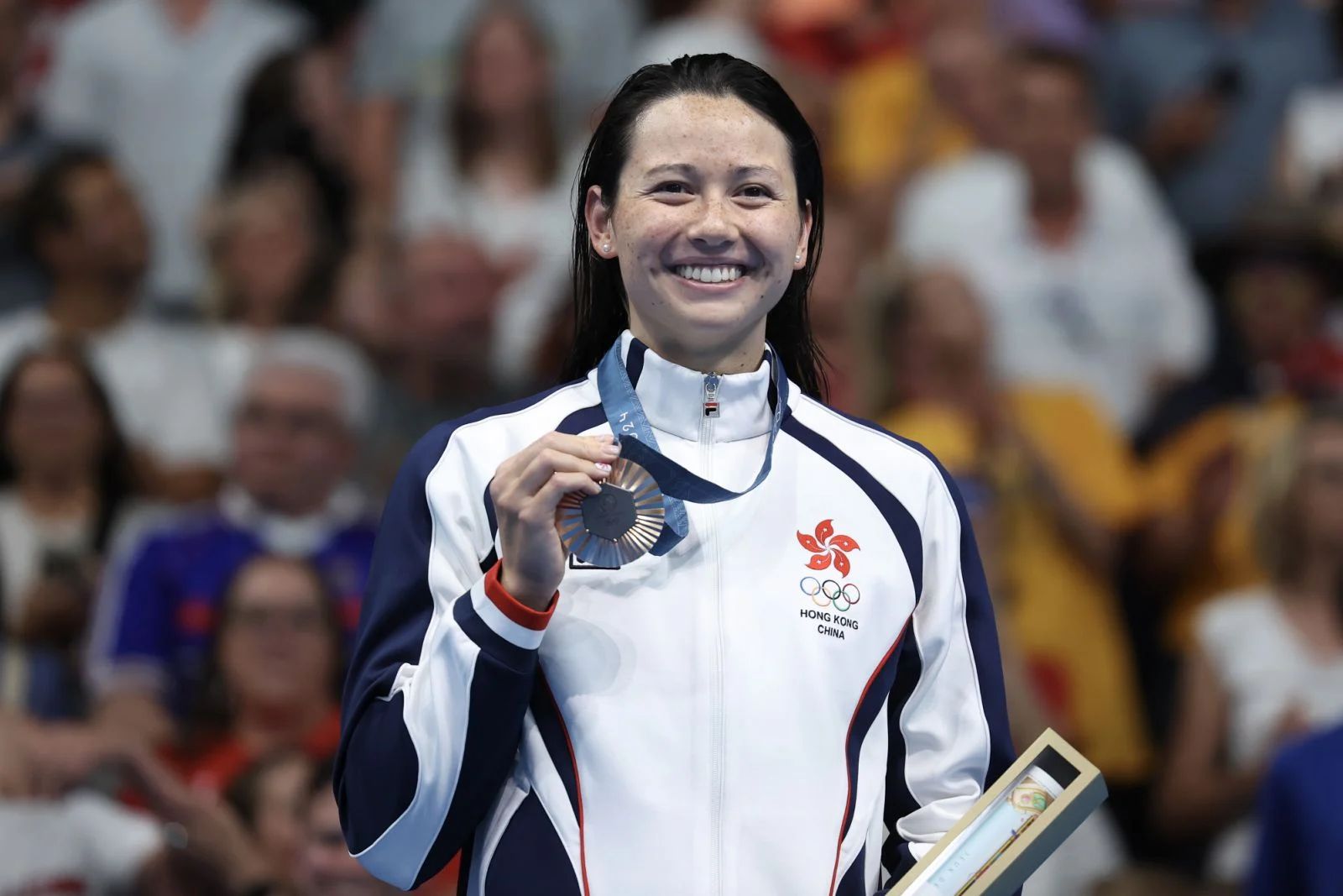 Siobhán Haughey, Hong Kong’s most decorated Olympian, wins a second bronze medal at the Paris 2024 Olympics