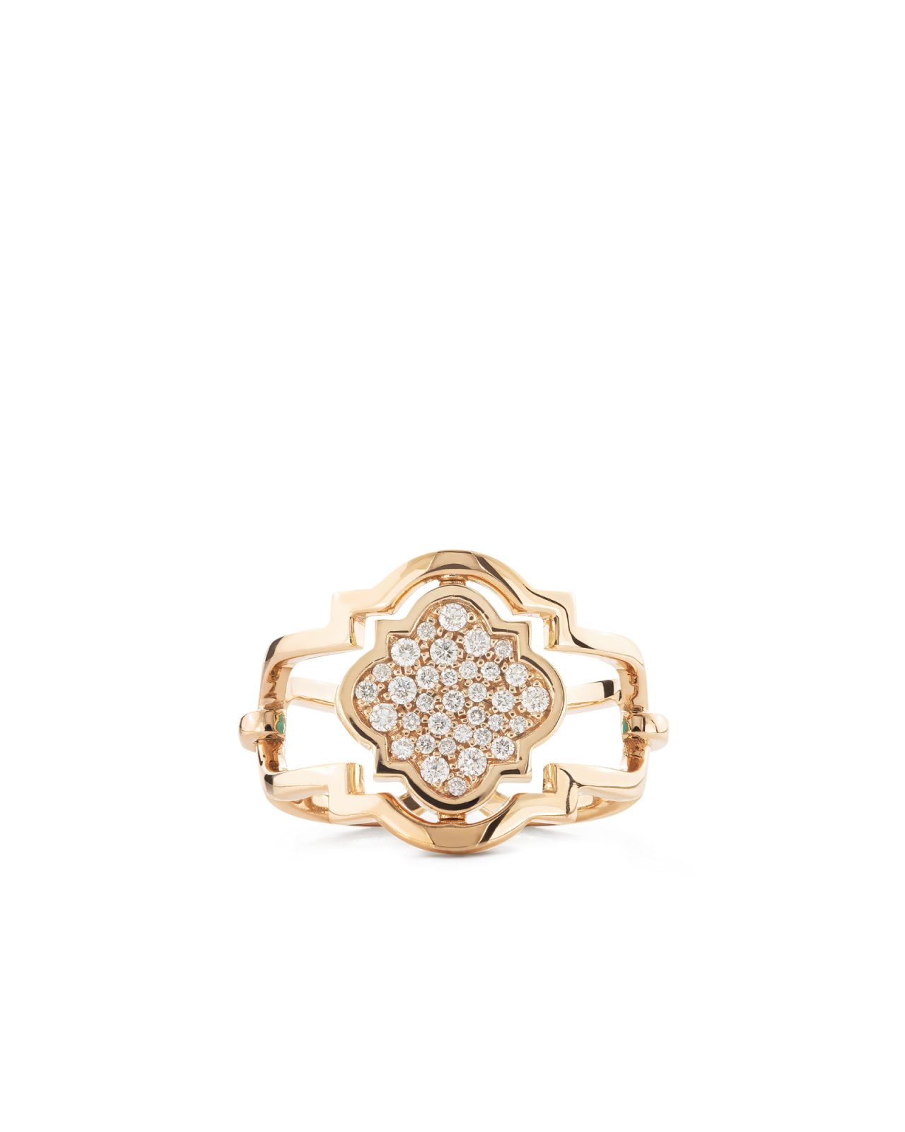 Gold ring with diamonds from the Anello Collection of Leonori